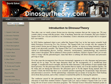 Tablet Screenshot of dinosaurtheory.com